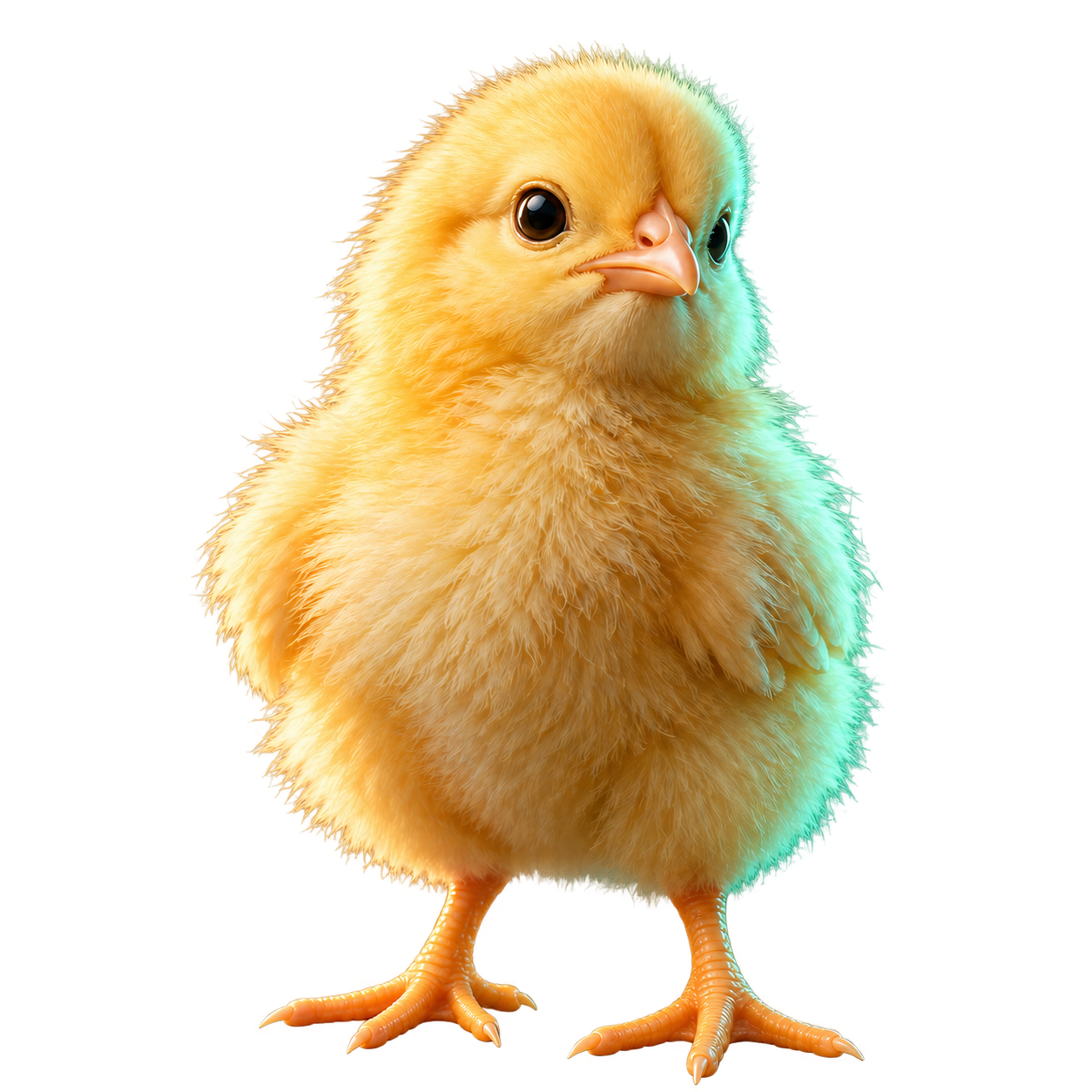 A small yellow chick